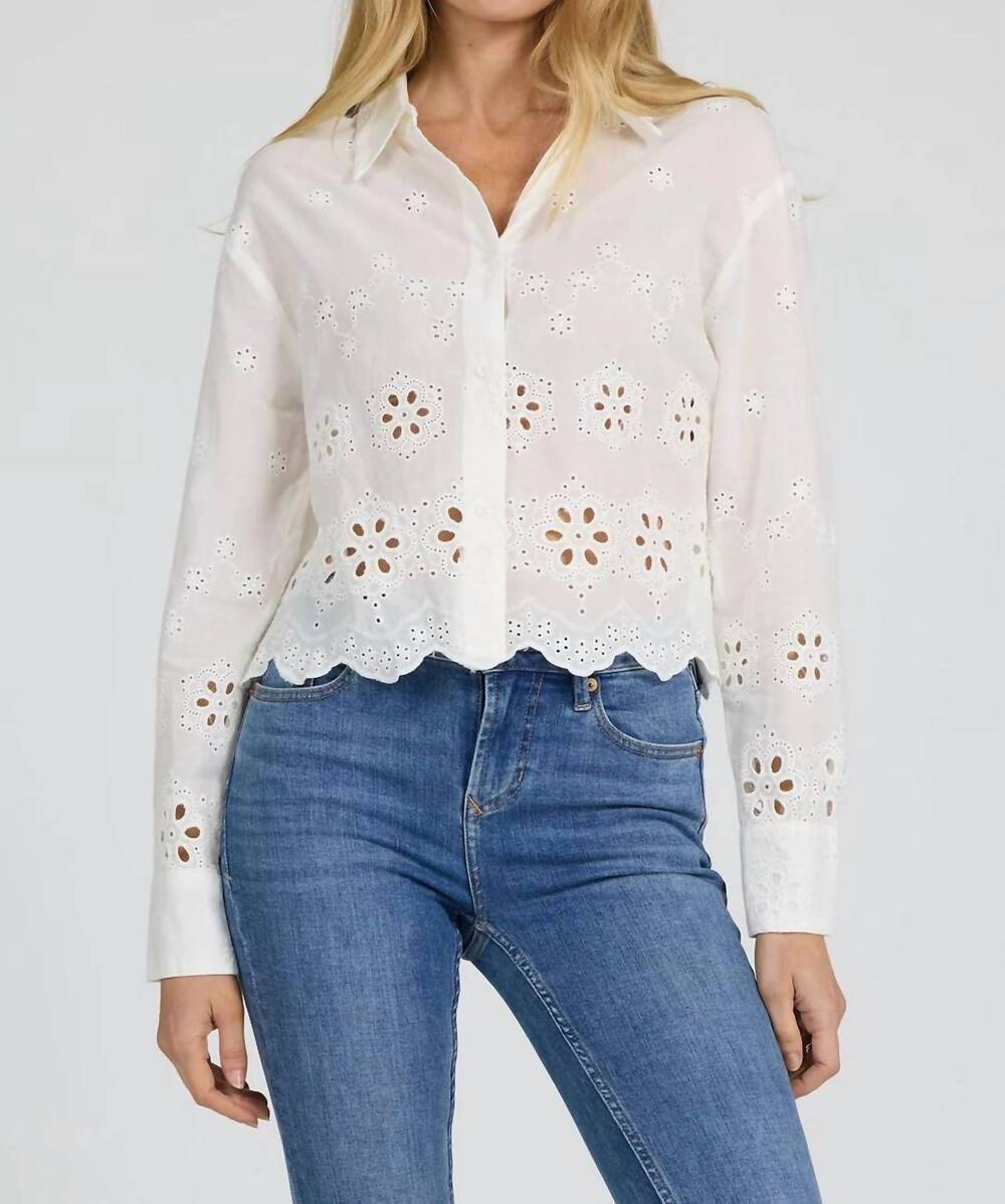 NEW DEAR JOHN DENIM miranda shirt in white